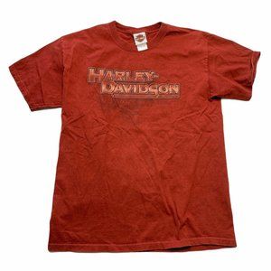 Harley-Davidson T-Shirt Size L Orange Appleton